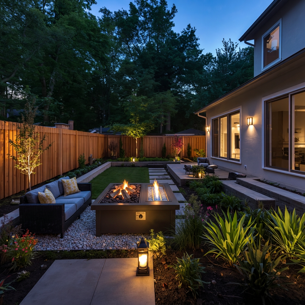 Dual‑Fuel Fire Pits (Wood + Gas)