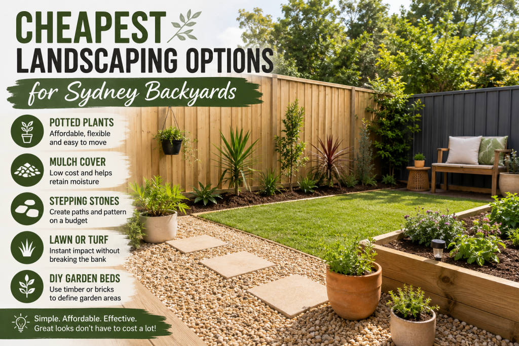 Cheapest Landscaping Options for Sydney Backyards