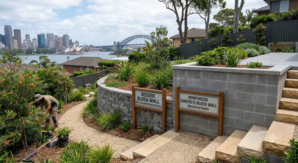 Besser Blocks vs Concrete Blocks for Retaining Walls in Sydney