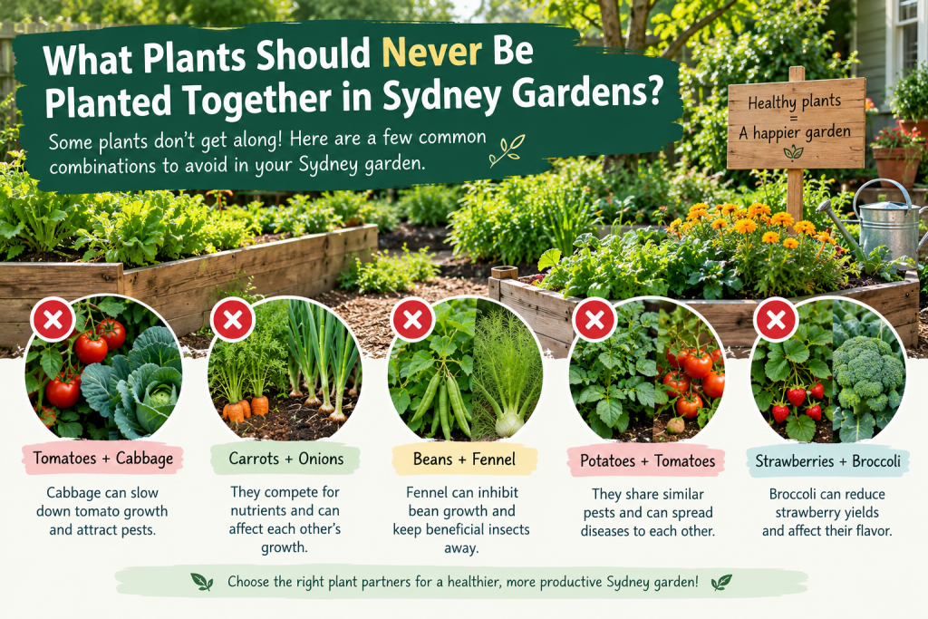 What plants should never be planted together in Sydney Gardens? 15 Crucial Combinations to Avoid 1 Plants You Should Never Plant Together in Sydney Gardens